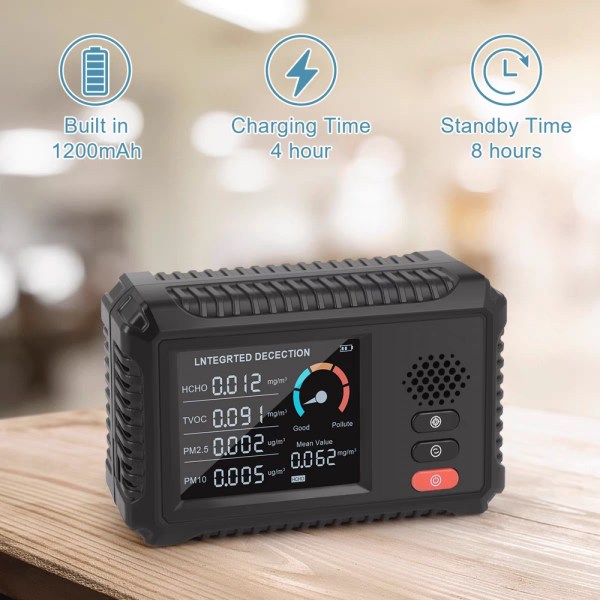 #Luftkvalitetsmåler PM2.5/PM10 multifunksjonell luftgassdetektor#