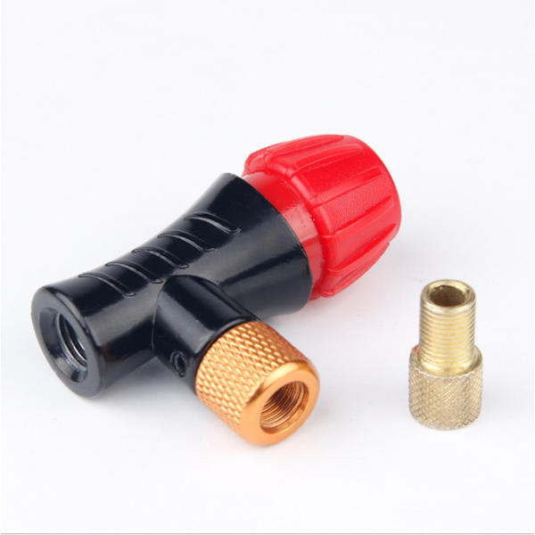 #Pyörän venttiilin pumppu Maastopyörä Tiepyörä Adapteri Pumppu Mini Kaksoispää Ilmapumppu MTB:lle ja Tiepyörälle#