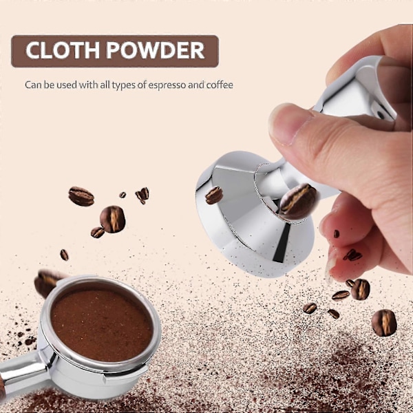 Kaffepress, Espresso Kaffepress 49mm Presskaffe Med Silikonpressmatta