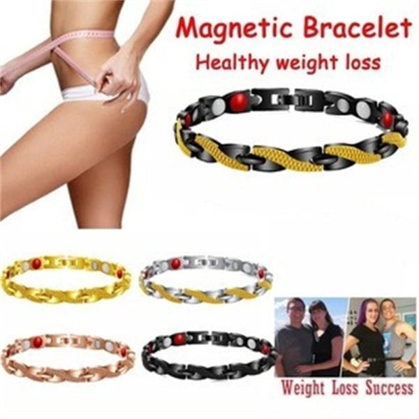 Magnetisk Terapi Armband Elegant Stål Armband Smycken Terapeutisk