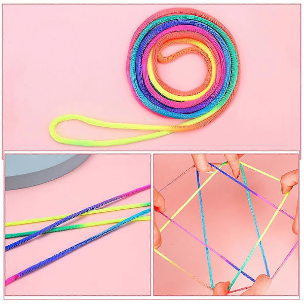 1 Set Katts Cradle Snöre Barn Katts Cradle Snöre Leksaker Interaktivt Handspel Finger Snören Leksaker