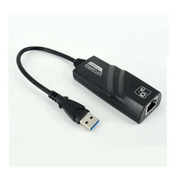 USB Ethernet Adapter, Automatisk MDIX-Support USB3.0 Gigabit til RJ45 Ne