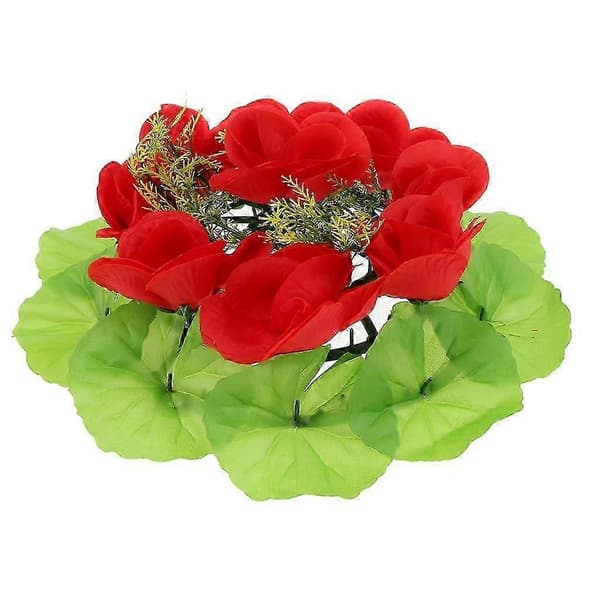 Simulerings Rose Mindeblomst Krans Kirkegård Gravsten Blomsterkrans