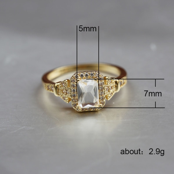 Lyx Tiny Shiny CZ Stone Engagement Romantic Midi Female Ring