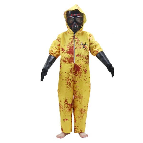 Barn Toxic Hazmat Cosplay Kostyme Gul Yellow XL