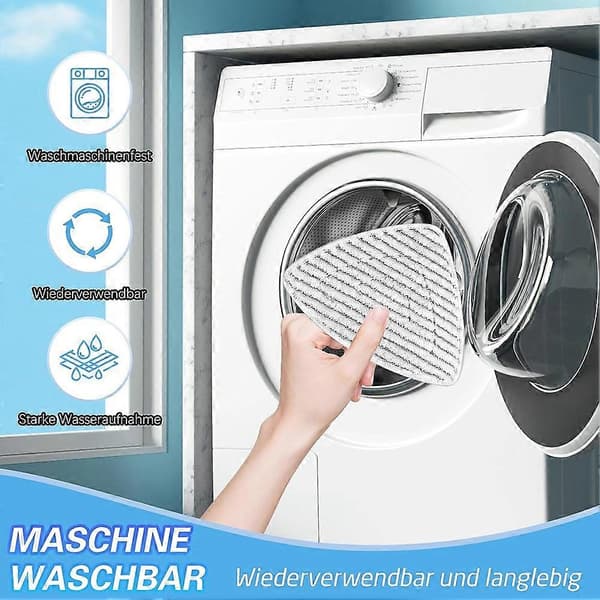 Ångmoppduk o-cedar triangulär chenillefiber ersättningsdyna för Vileda ångrengörare -10-pack moppduk - hushållsrengöring
