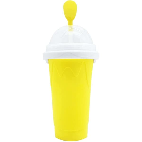 Maker Ice Cup Travel Portable Double Layer Silicone Cup Pinch Cup Summer Cooler Smoothie