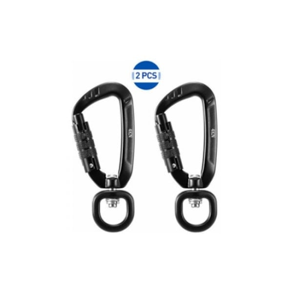 360° Rotating Carabiner, 4KN, 2 pcs,