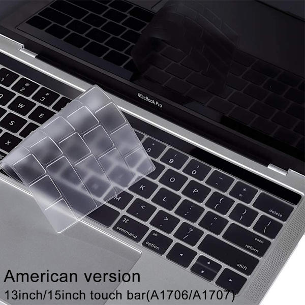 Ultra Slim tangentbordsöverdrag kompatibel med MacBook Pro - Transparent