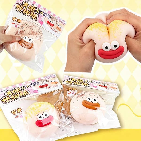 Cute Dumpling Squeeze Toy - 9cm Slow Rebound Stress Relief Ball