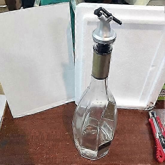Köksdispenseringsverktyg för olje-, sås- och vinägerflaskor med snäpplock