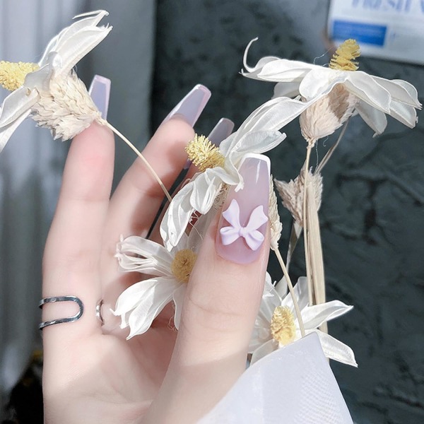 Färgglada bågknut nagelnubbar strass Kristall, 3D harts bågknut nagelberlocker set för nagelstenar Design Söt bågknut nageldekorationer