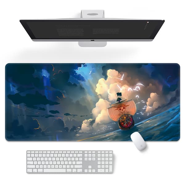 One Piece Anime Musemåtte Bærbar PC Luffy Roronoa Zoro Nami