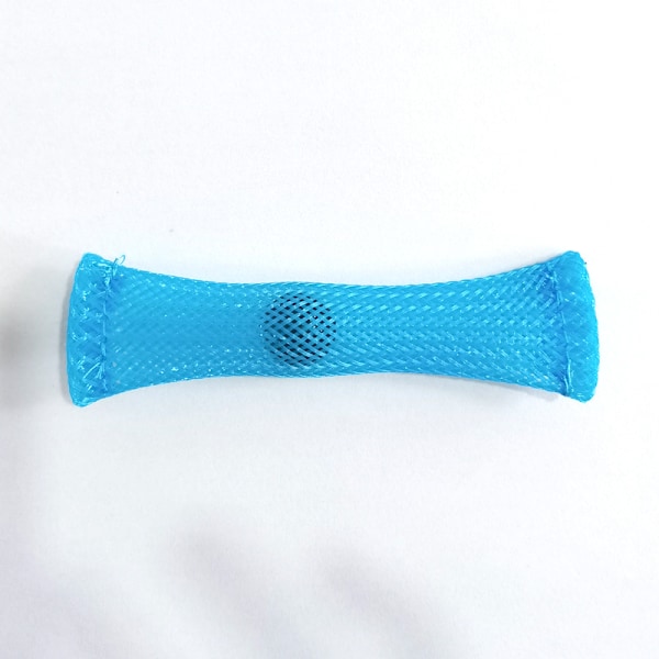 10 stk. vevde nett rør baller fidget leker light blue