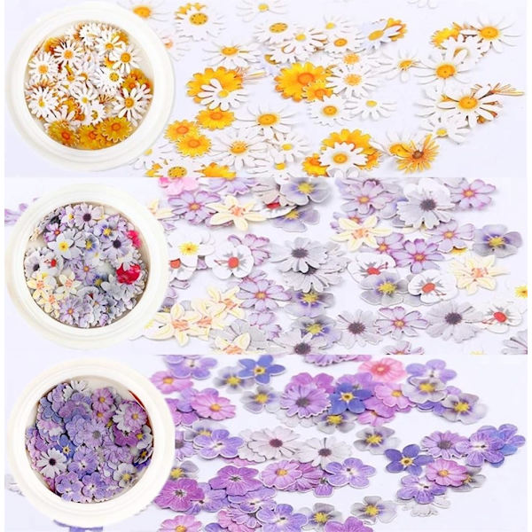 Nagelkonst Färg Stereo Blomster Patch 9 Boxmake up