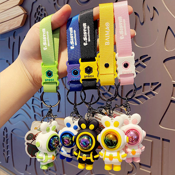 Söpö avaimenperä Kawaii Cartoon Rabbit Avaimenperät Tarvikkeet, Reppu Charms Auton Avaimenperä Pojalle Tytölle Naiset-Sininen