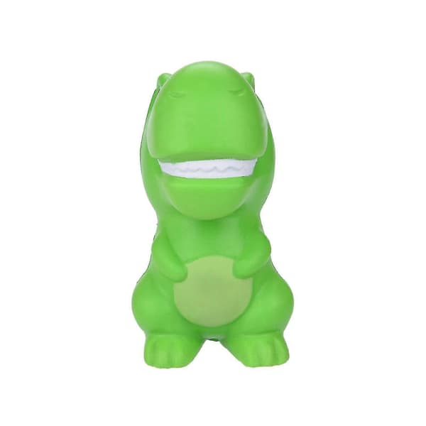 Squishies Grön Dinosaurie Doftande Långsamt Stigande Klämleksaker Stresslindrande Leksaker