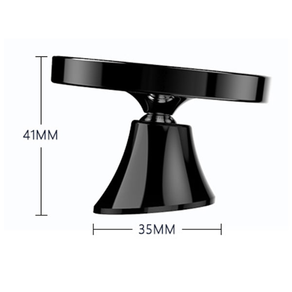 F12-B1 Sort Magnetisk Trådløs Opladningsholder - USB Interface Opladningskabel