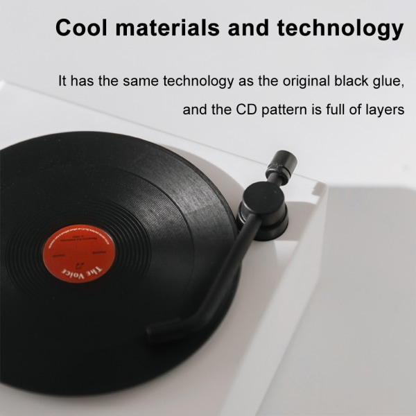 Vintage Bluetooth-högtalare, trådlös bärbar högtalare med stark bas och HD-stereo, kontorsradio med bra mottagning - vit