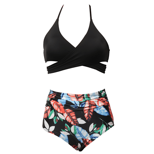 Dam, Flickor Tvådelad Volang Hög Midja Bikini Baddräkt K 152