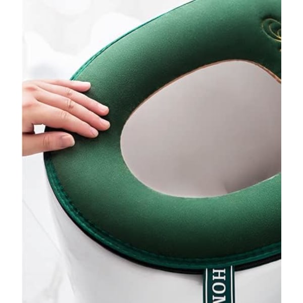2 kappaletta paksumpi pehmeä wc-istuimen pehmuste kahvalla, wc-istuimen pehmuste, pehmeä paksumpi pestävä, sopii kaikkiin soikeisiin wc-istuimiin, vaaleanpunainen