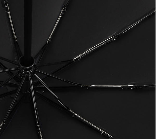 Fully Automatic Foldable Umbrella for Businessmen, Large Size, 10-Rib Double Umbrella for Sunny and Rainy Days