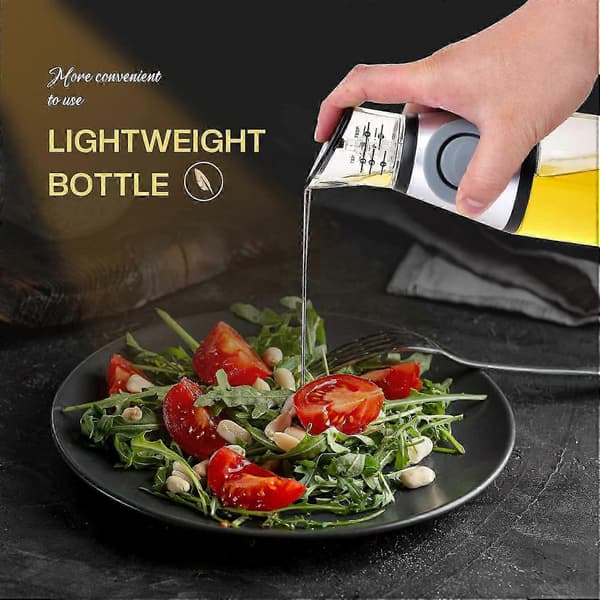Premium köksoljedispenserflaska för sojasås och olivolja krydddispenser 17 oz (500 ml) 26s