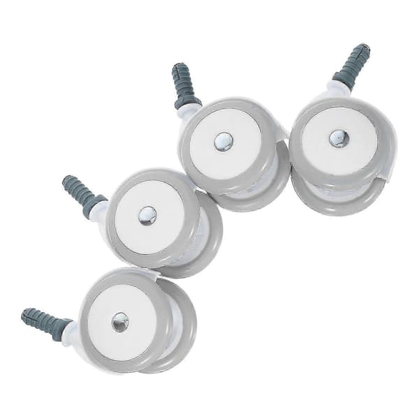4 Pcs Baby Walker Replacement Wheels: Silent Swivel Casters for Walkers - Durable Plastic Material for Smooth Quiet Rolling 10mm Screw 9.50X6.5