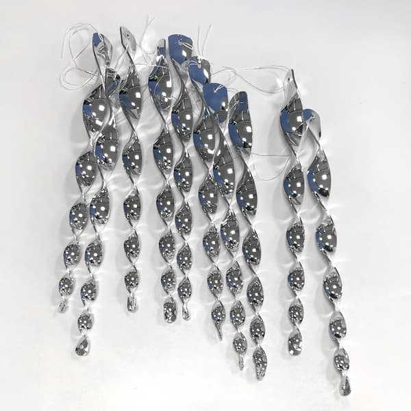 Spiralformad reflekterande fågelskrämma 10-pack Silver 30 cm Silver Silver 30 cm