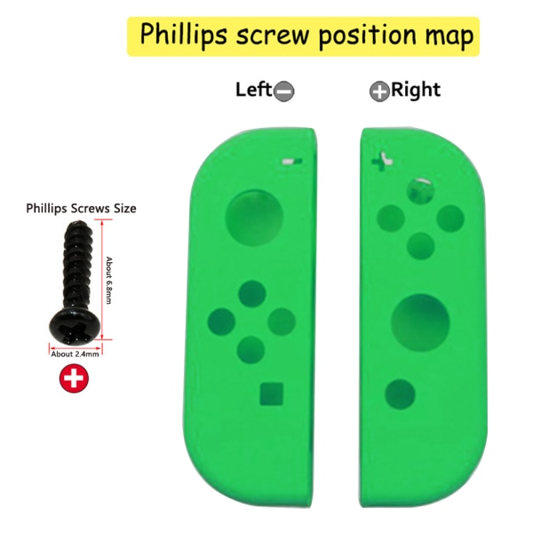 Soft Touch Grip case med komplett set knappar-grön