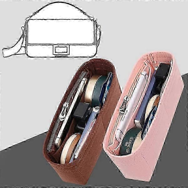 Xhw Multi-pocket Damväska i filt, svart
