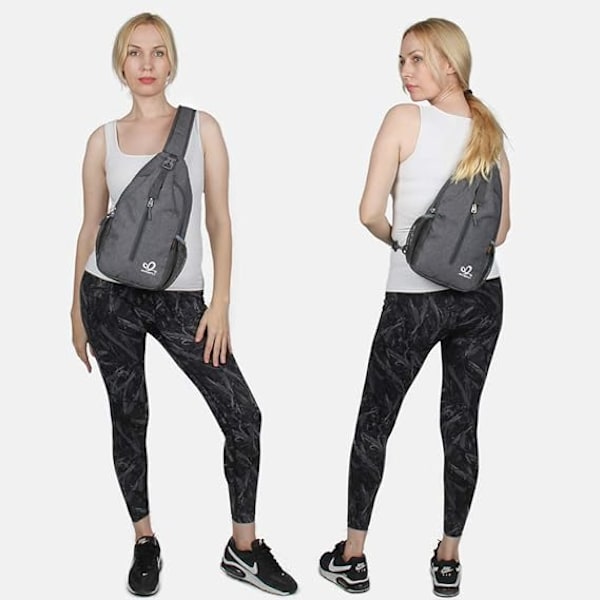 Crossbody Sling Rygsæk Sling Taske Rejse Vandring Bryst Taske Daypack