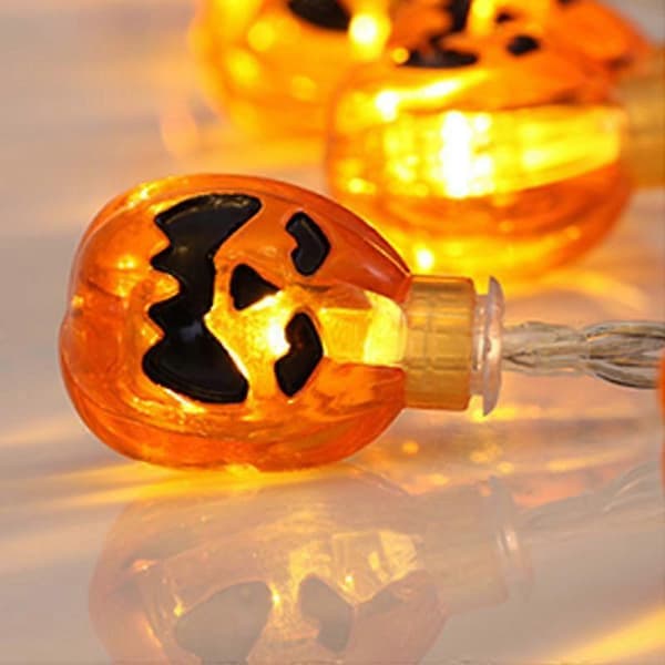 Græskar Lyskæde Lampe Fest Rekvisitter Halloween Hængende Dekor
