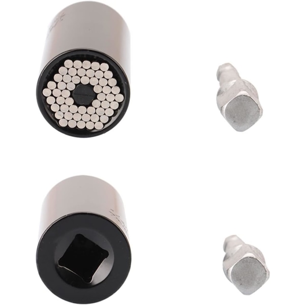 7-19mm Universal Nøkkelhode Sett Socket Sleeve Ratchet Bushing Skiftenøkkel Magiske Håndverktøy W/Adapter /Blå