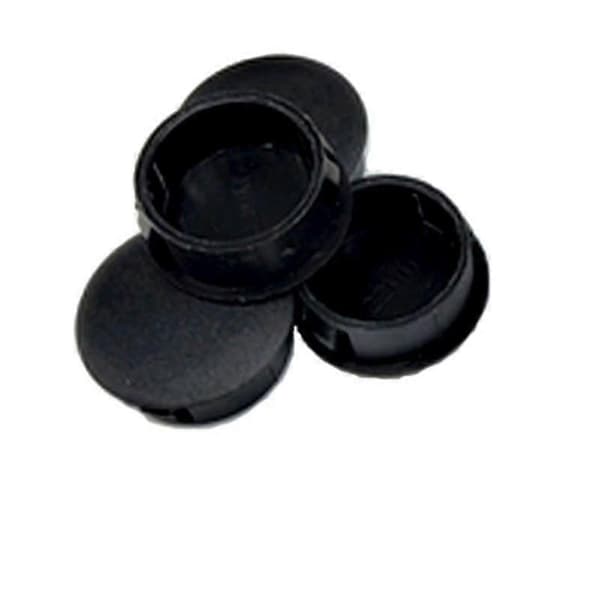 10 stk. runde plastdeksler for møbler, trykknapphullplugg Yellow 30mm