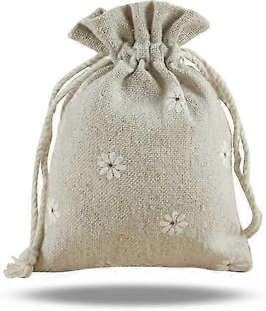 Set med 20 st hampa linnepåsar Juteväskor med dragsko 13*18cm