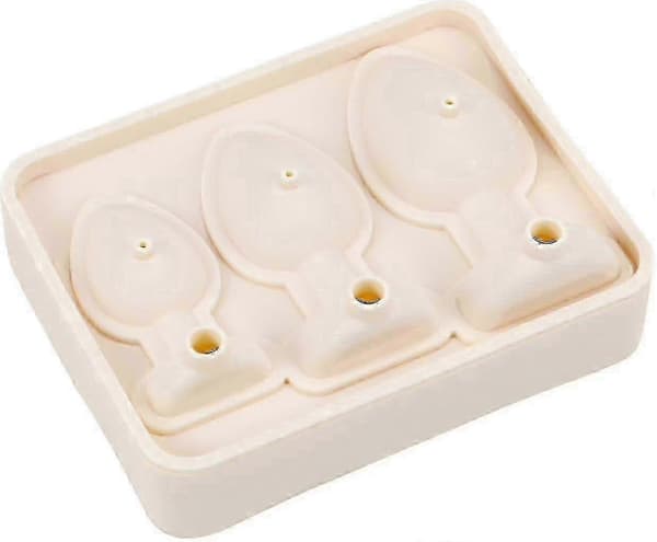 Silikonform för DIY-prank rump-pluggformade isbitsformar_ynad Beige