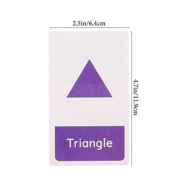 Førskole Flashcards Kognitiv Udvikling Undervisningsværktøjer Til 1 Sæt 11.9x6.4x0.1CM Multi
