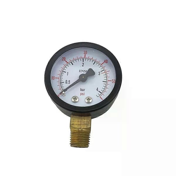Co2 Regulator Målerudskiftning 0-60psi 0-3000psi Tryk 1/4NPT Gevind til Hjemmebryg Ølfad Regulator
