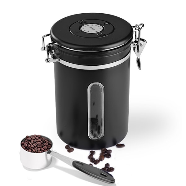 Kaffebeholder - Stor lufttett kaffeboks i rustfritt stål - FA7-