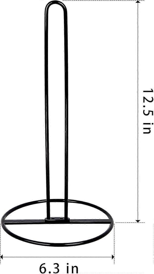 Frittstående rullholder, OBODING, papirhåndkleholder for standard og store ruller Svart