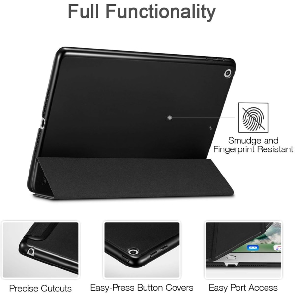 Smartphone CaseSmart Case Cover Translucent Matte Back Magnetic Case med Auto Sleep/Wake Funktion-sort
