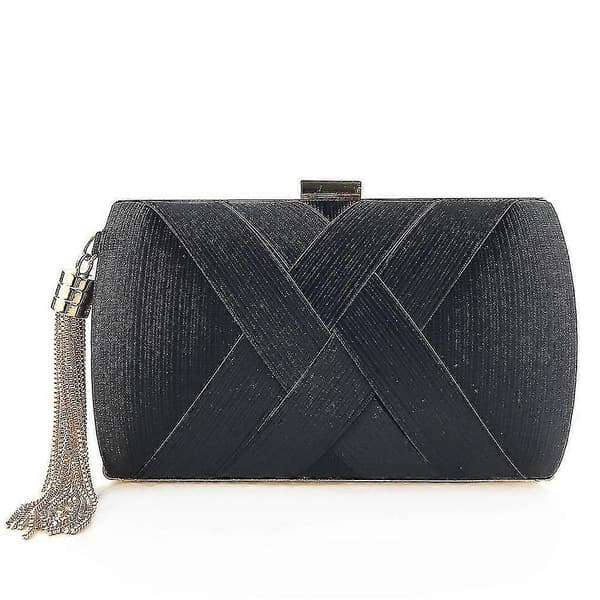 Dame Aftenhåndtaske Satin Black