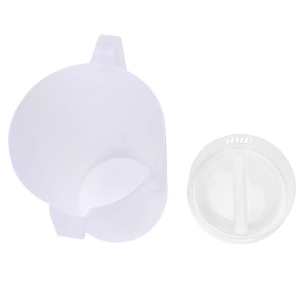 4000 ml stor kapacitet giftfri plast kallvattenflaska (transparent vitt lock)