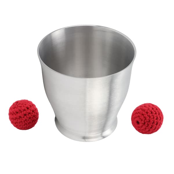 Magnetisme Tricks Kop Røde Bolde Sæt Uendelig Sjov Aluminium Chop Cup til Sceneoptræden Rekvisitter