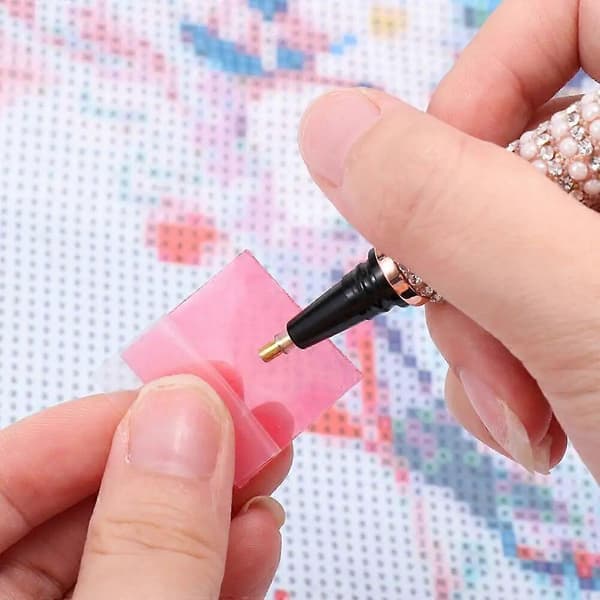 DIY-askartelu Kimalteleva kirjonta Pisteporauskynät Timanttimaalaustarvikkeet Timanttimaalauskynä Kimalteleva timantti
