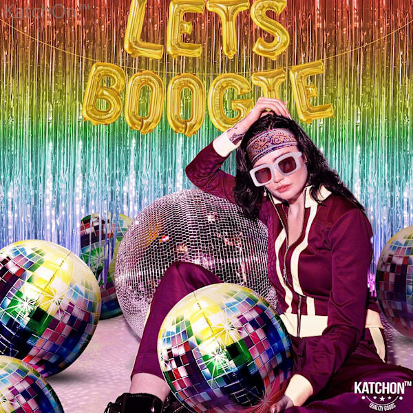 Jättimäiset discopallo-ilmapallot - 22 tuumaa, 6 kappaleen pakkaus | 70-luvun 80-luvun 90-luvun juhlakoristeet | Disco-juhlakoristeet | Disco-ilmapallot