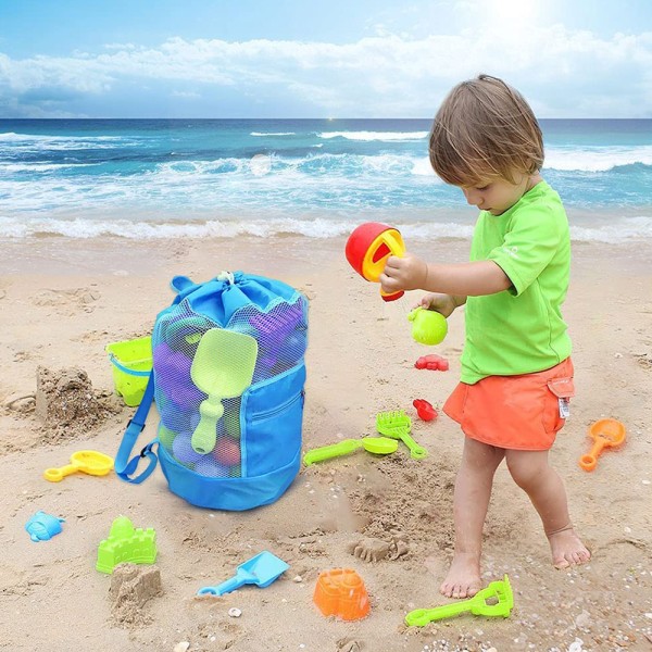 48*24 cm Barnleksak Förvarings Strandväska-Blåhushållsprodukter