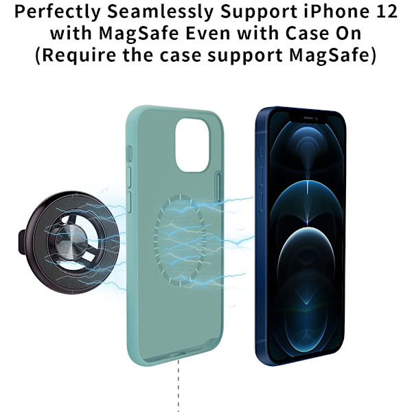 Magnetisk mobiltelefonholder til luftventil - CZ02 sort