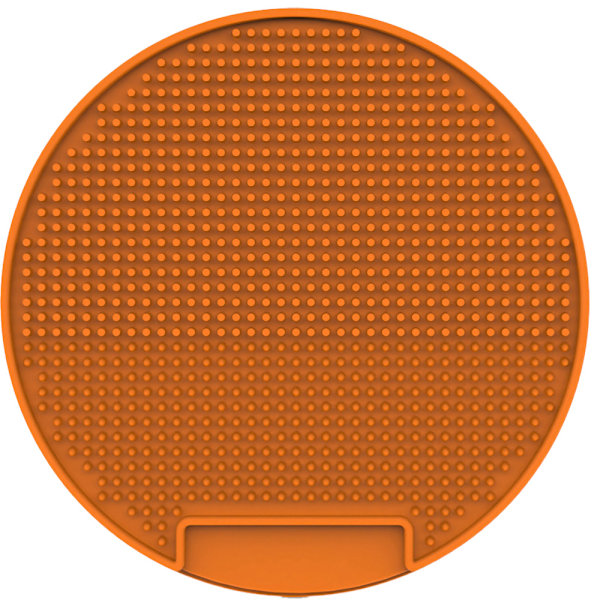 Pusselmat/Slick Pad för hundar och andra stora husdjur, Sug fast på vägg/golv prickig orange